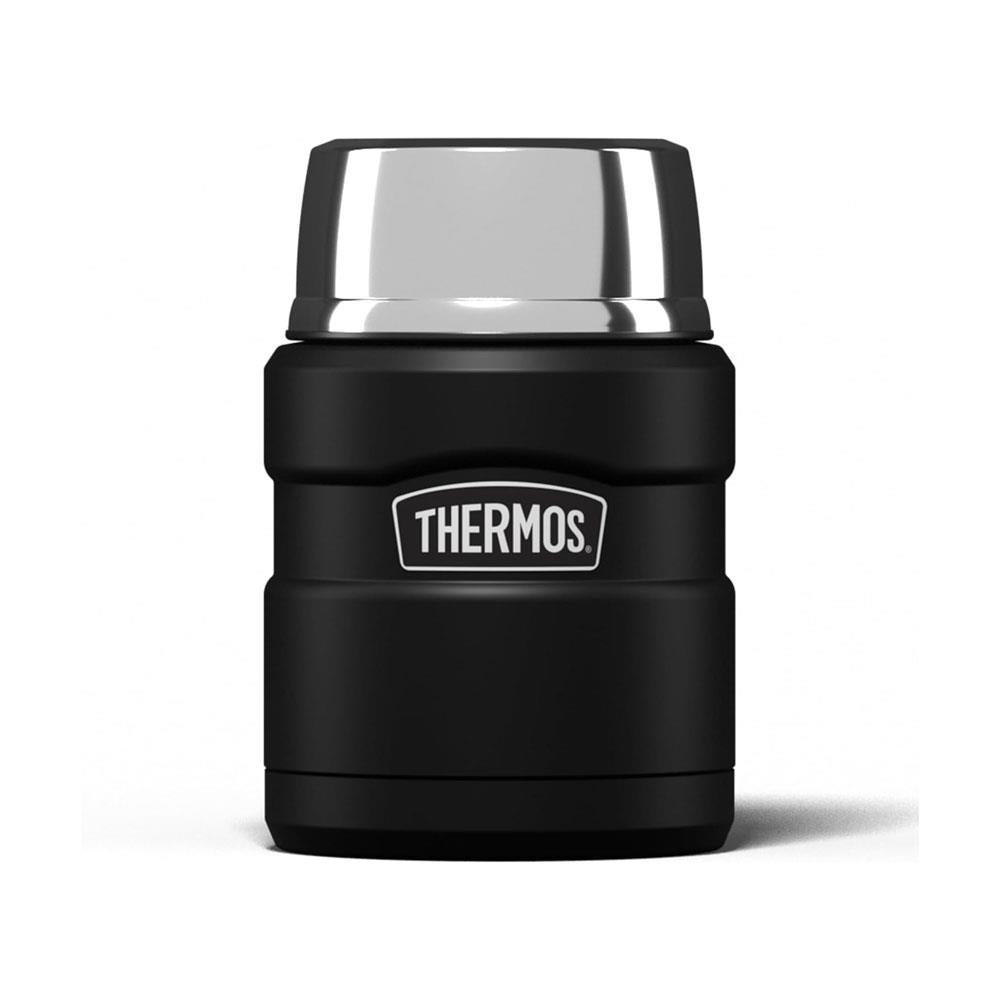 Thermos Stainless King Hot And Cold Travel Food Flask 470ml - Black Main image