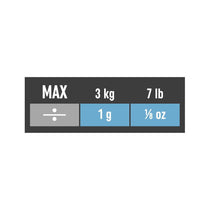 Salter Arc Digital Kitchen Scale 3kg Capacity LCD Display Slim Design Compact Storage - White