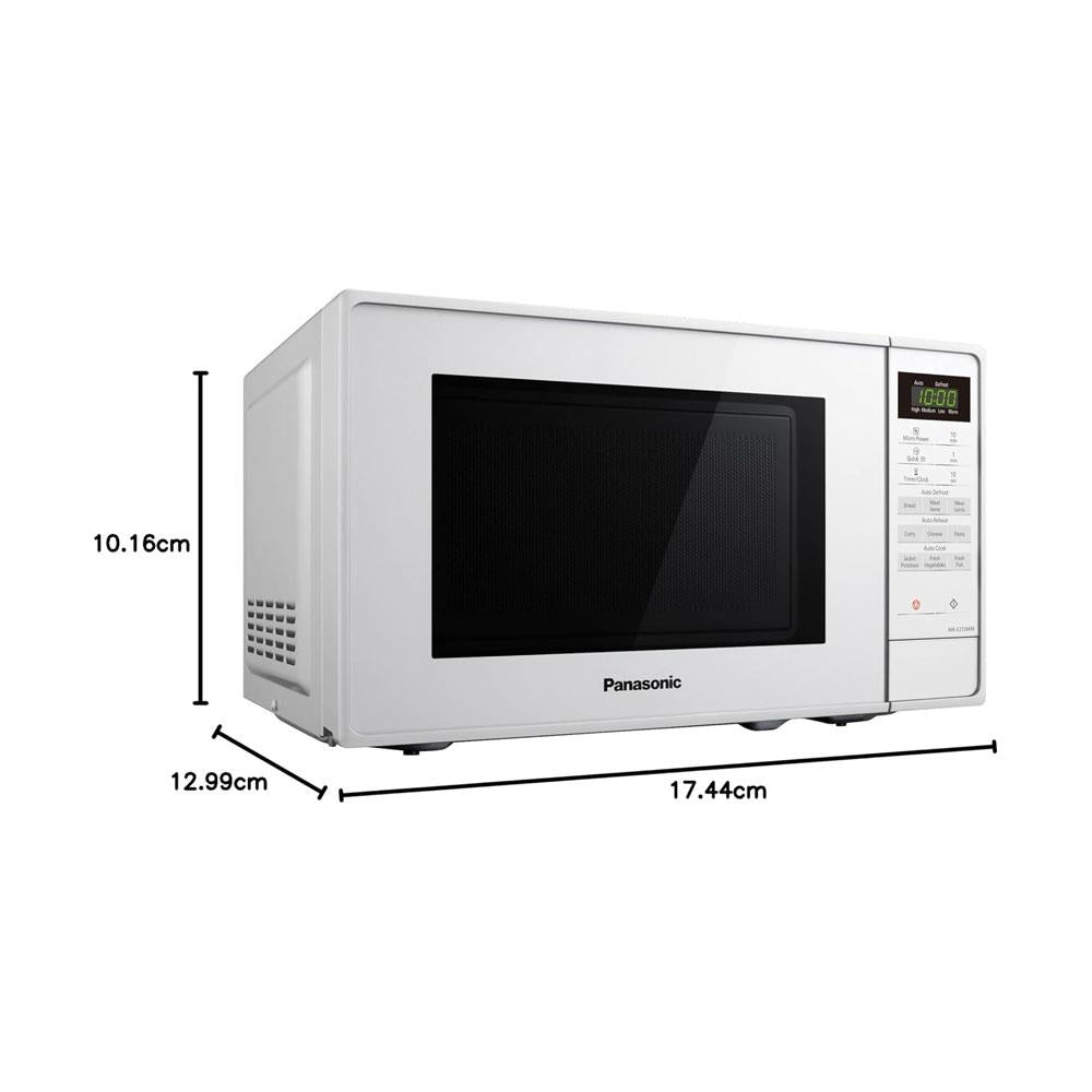 Panasonic Touch Control Microwave 800W 20 Litres 5 Power levels & 9 Programs - White