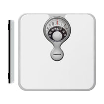 Salter 484 WHDR Mechanical Bathroom Scale With Magnifying Lens 133kg Capacity - White
