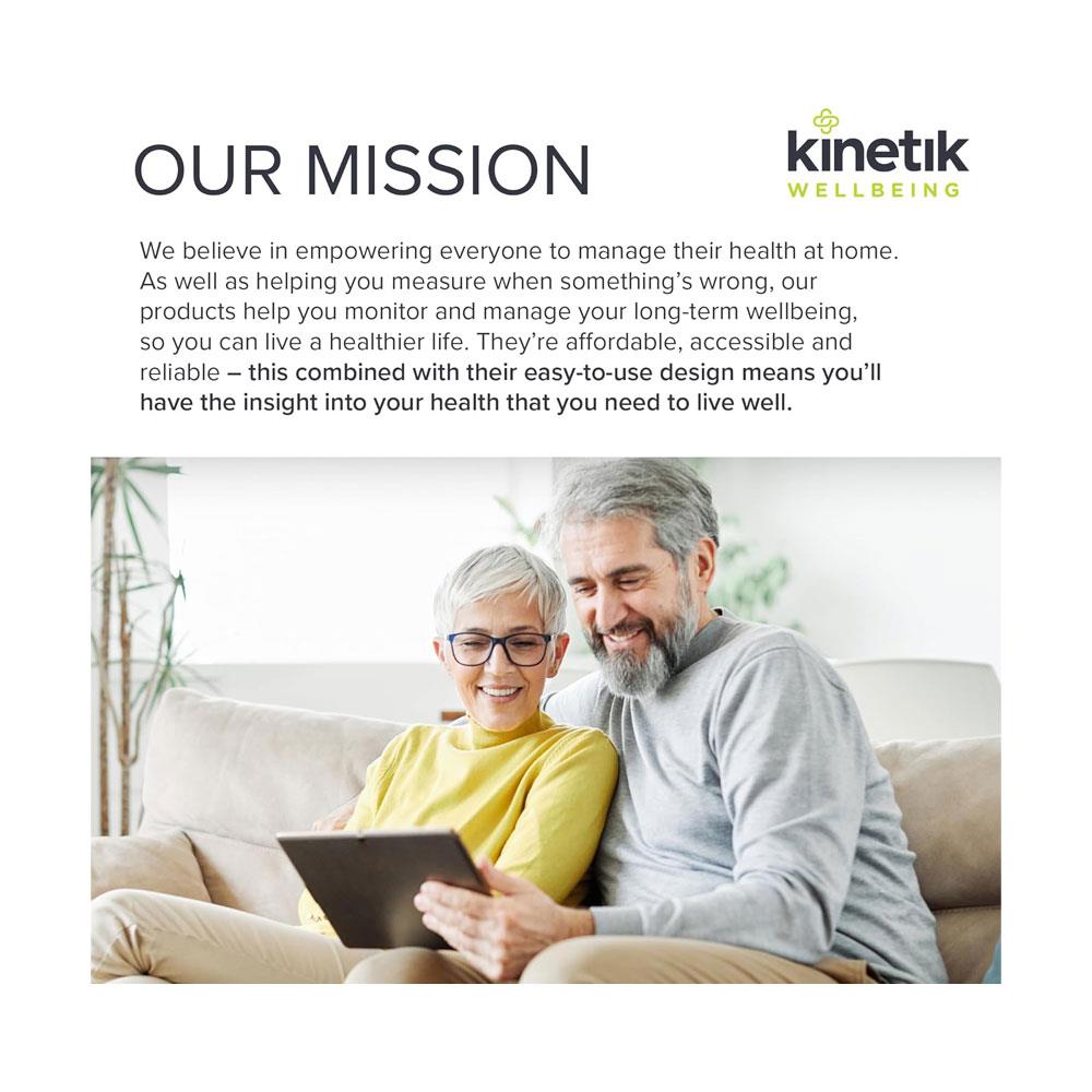 Kinetik Wellbeing Advanced Wrist Blood Pressure Monitor - Multicolour