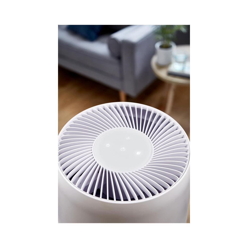 Swan Desktop Air Purifier With 8 Hour Timer HEPA Filter 30W - White