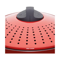 KitchenCraft World of Flavours Pasta Cooker Pan With Strainer 4 Litres (7 Pints) - Red