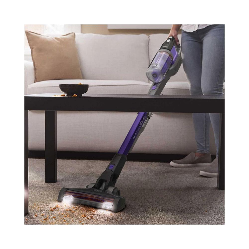 Black & Decker 18V 4-In-1 Cordless POWERSERIES Extreme Pet Vacuum Cleaner 440W 650ml Dustbowl - Purple