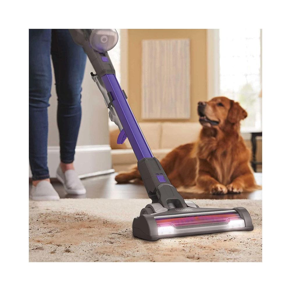 Black & Decker 18V 4-In-1 Cordless POWERSERIES Extreme Pet Vacuum Cleaner 440W 650ml Dustbowl - Purple