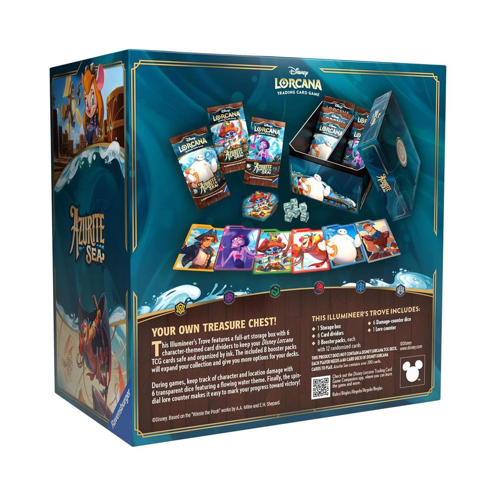 Ravensburger Disney Lorcana Azurite Sea With 12 Randomized Cards Illumineer's Trove Trading Card Game Booster Pack