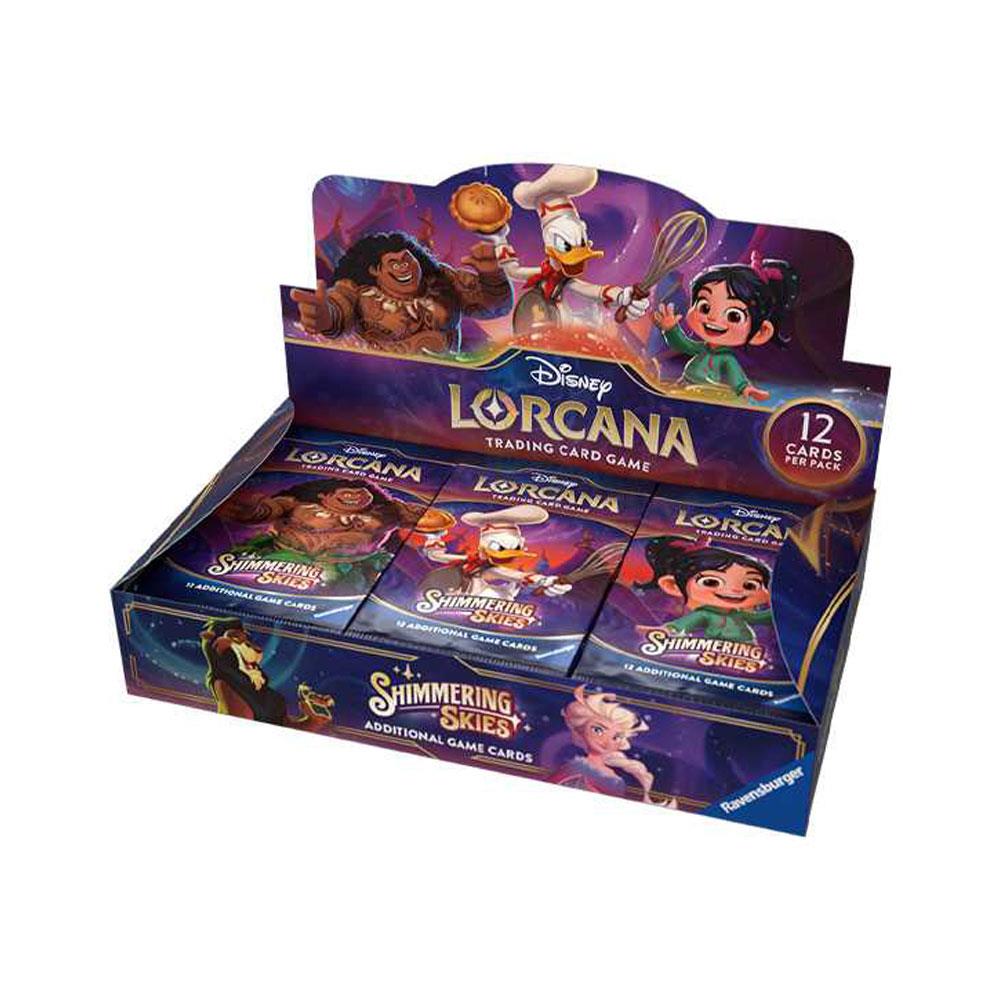 Ravensburger Disney Lorcana Shimmering Skies With 12 Randomized Cards Trading Card Game Booster Pack Main image
