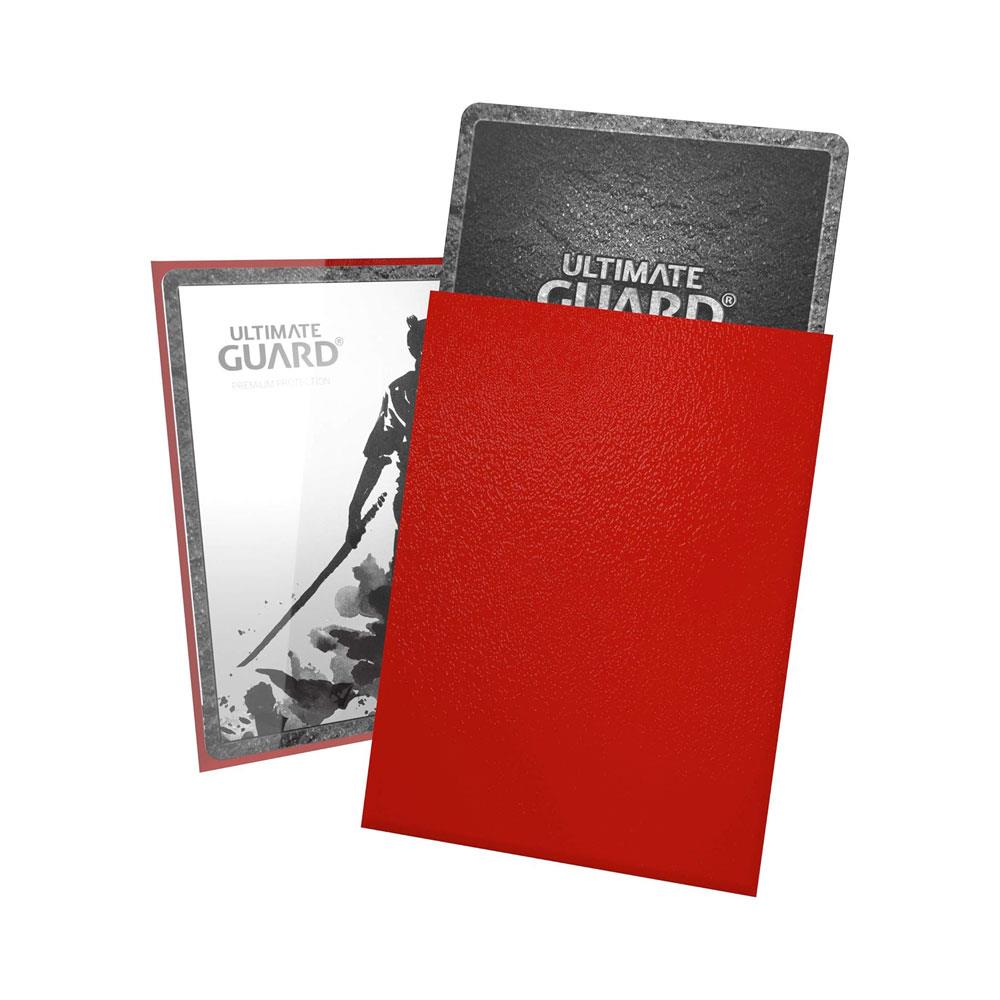 Ultimate Guard Katana Sleeves Standard Size (100) 66 x 91mm - Red Secondary image
