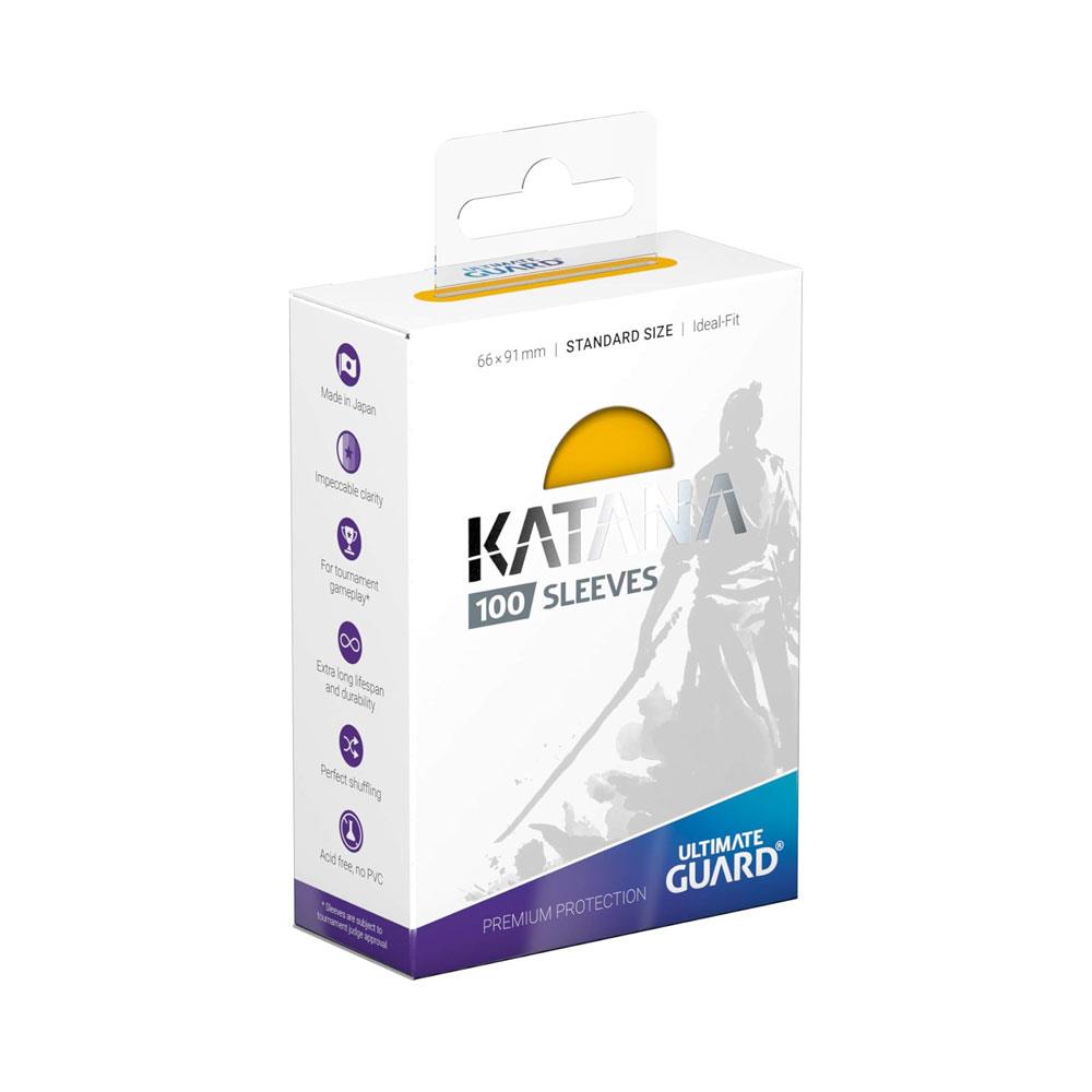 Ultimate Guard Katana Sleeves Standard Size (100) 66 x 91mm - Yellow