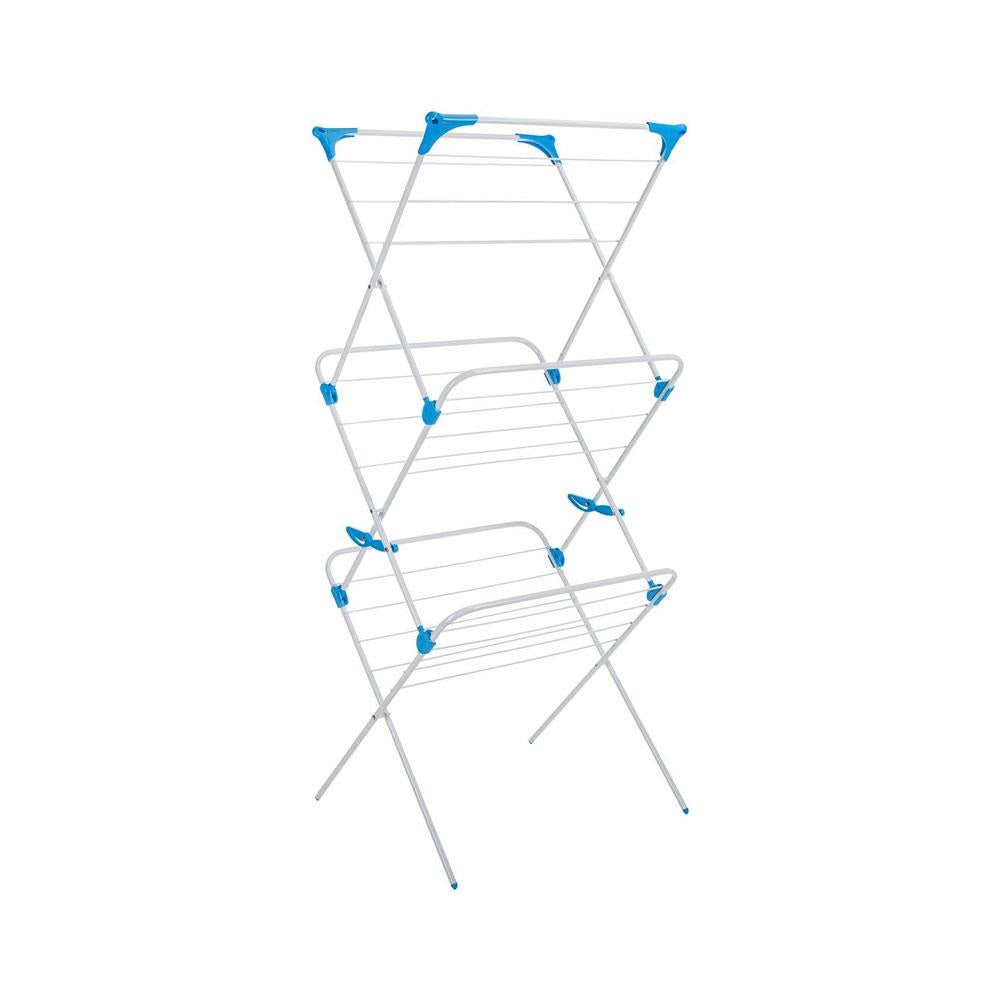 Minky Trio Concertina Airer 3 Tier Indoor Airer With 15m Drying Space Metal - White Main image