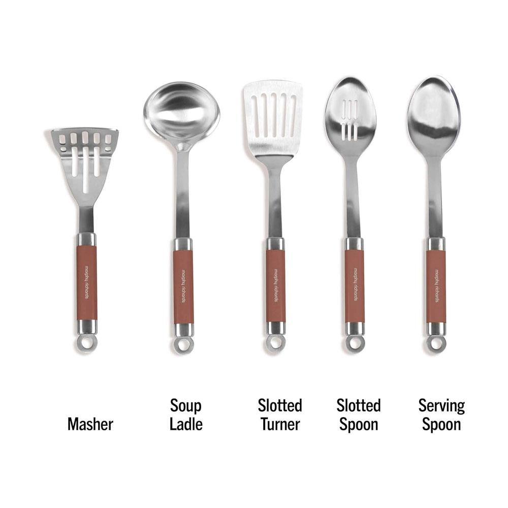 Morphy Richards Accents 5 Piece Gadget Kitchen Utensil Set Stainless Steel - Copper Secondary image