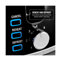 Swan Windsor 2 Slice Toaster With 7 Browning Levels 900W - Black