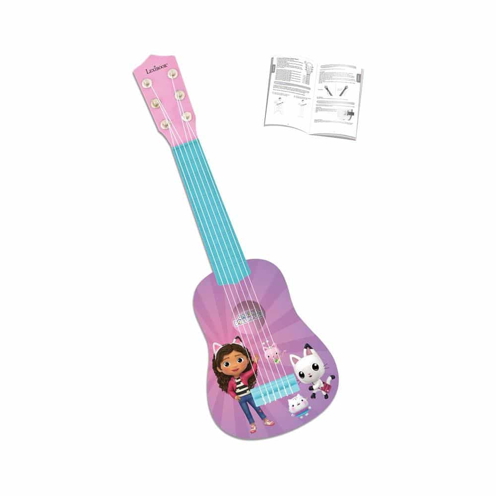 Lexibook Gabby's Dollhouse My First Guitar With 6 Nylon Strings 53cm - Pink
