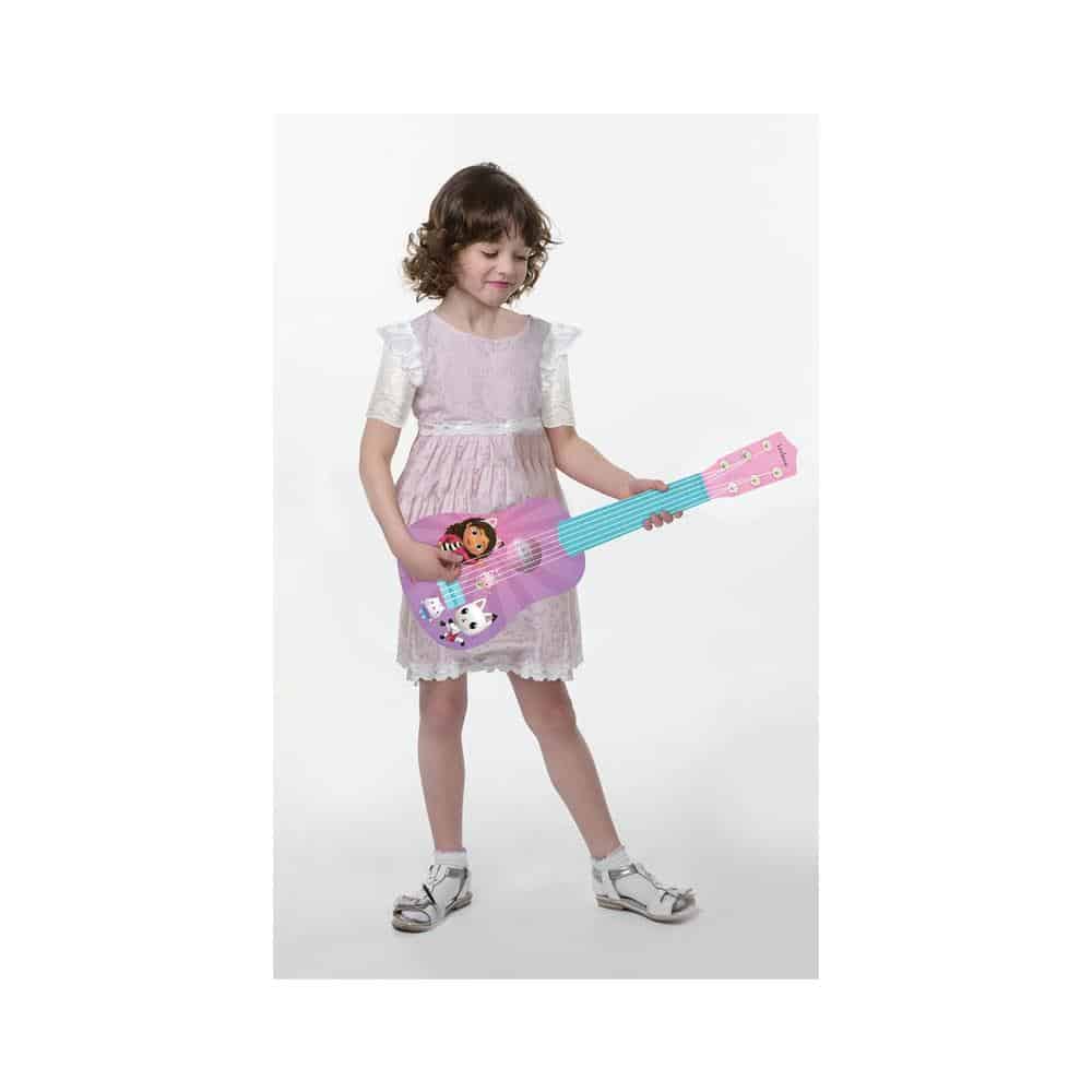 Lexibook Gabby's Dollhouse My First Guitar With 6 Nylon Strings 53cm - Pink