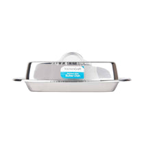KitchenCraft Butter Dish With Stainless Steel Covered Lid - Silver
