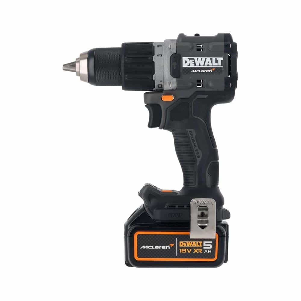 Dewalt McLaren F1 18V XR Brushless Combi Drill And 2 x 5.0Ah Li-ion Batteries With 4 Amp Charger Carry Case - Black Secondary image