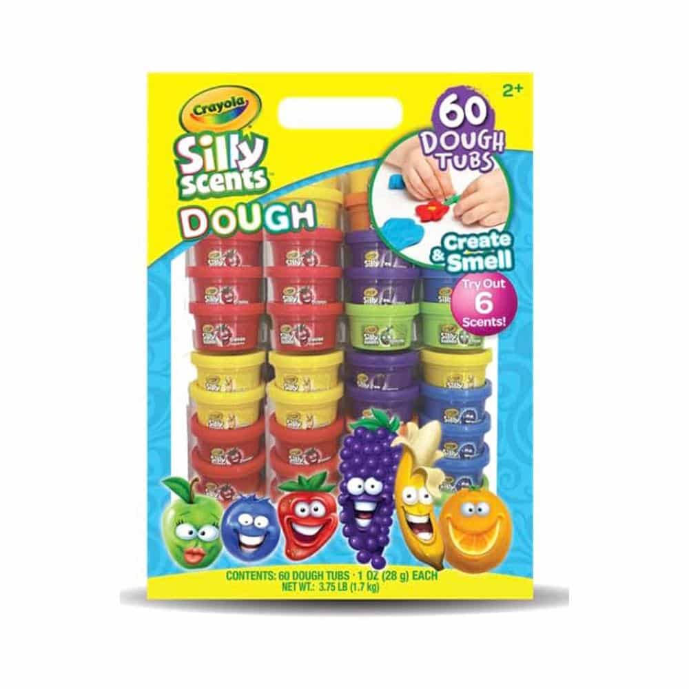 Crayola Silly Scents Dough 6 Bright Colors & Scents Play Dough Party Pack Kids Summer Activities - 60 Dough Tubs Secondary image