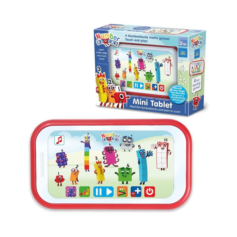 Numberblocks Mini Tablet Toy Count With Number Blocks And Learn Basic Maths Skills 4 Fun Activities - Multicolour