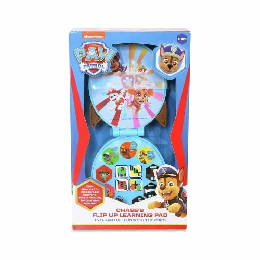 Paw Patrol Chase's Flip Up Learning Pad Toy Interactive Fun With The Pups 4 Fun Activities - Multicolour Main image