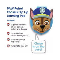 Paw Patrol Chase's Flip Up Learning Pad Toy Interactive Fun With The Pups 4 Fun Activities - Multicolour