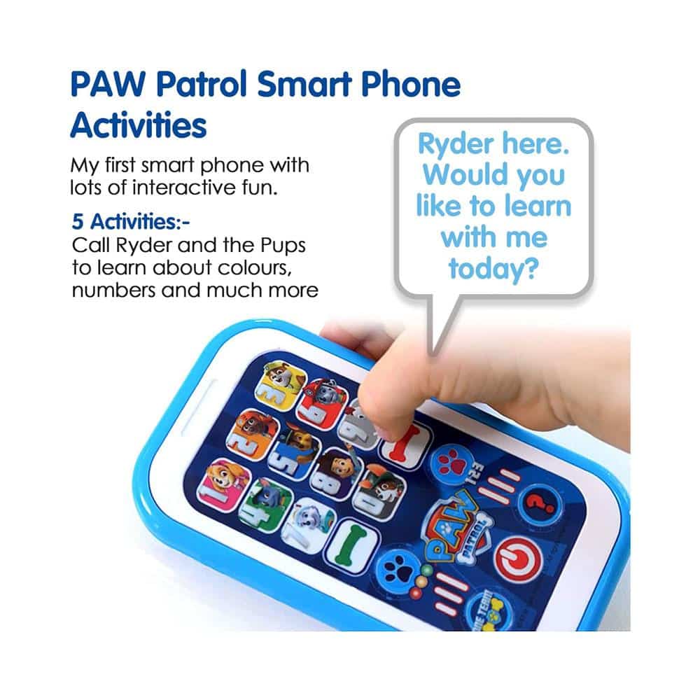 Paw Patrol My First Smart Phone Toy Lots of Interactive Fun Activities - Multicolour