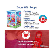 Peppa Pig Count With Peppa 10 Fun Coins Kids Interactive Learning Toy - Multicolour