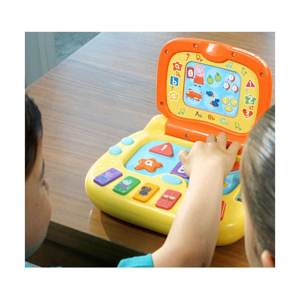 Peppa Pig Peppa's Laugh And Learn Toy Laptop 4 Fun Activities Kids Interactive Learning Toys - Multicolour