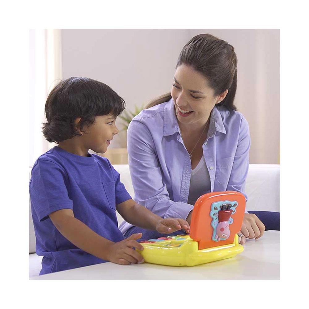 Peppa Pig Peppa's Laugh And Learn Toy Laptop 4 Fun Activities Kids Interactive Learning Toys - Multicolour