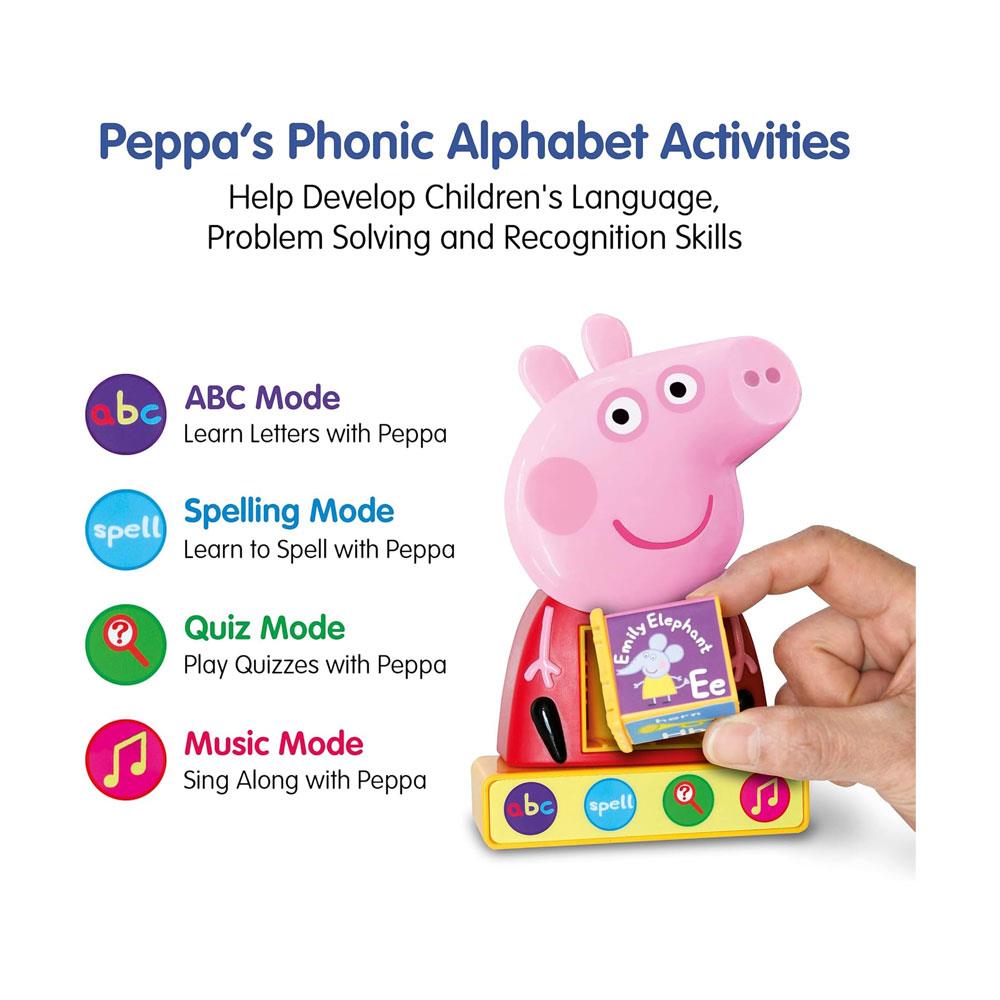 Peppa Pig Peppa's Phonic Alphabet 4 Fun Activities Kids Interactive Learning Toy - Multicolour