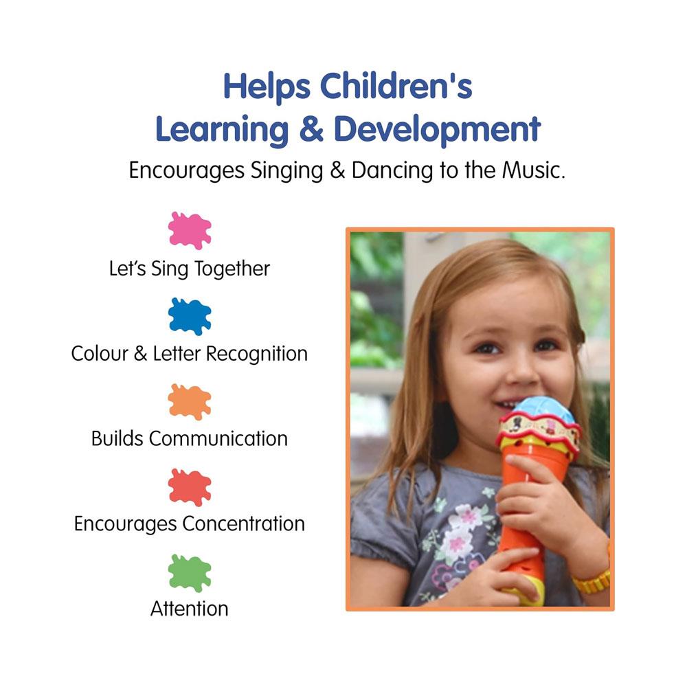 Peppa Pig Singalong And Learn Microphone Electronic Toy - Multicolour