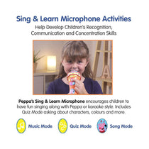Peppa Pig Singalong And Learn Microphone Electronic Toy - Multicolour