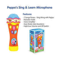 Peppa Pig Singalong And Learn Microphone Electronic Toy - Multicolour