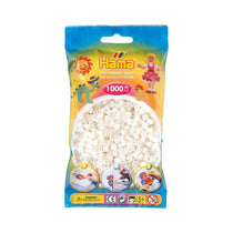 Hama 1000 Midi Beads In Bag Cylindrical Plastic - Pearl
