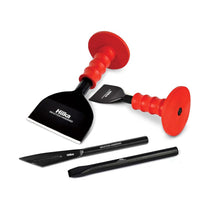 Hilka Bolster & Chisel Set 4 Piece - Red/Black