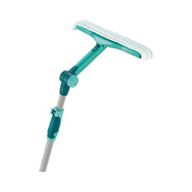 Leifheit 4 In 1 Telescopic Window Wiper And Frame Cleaner With Telescopic Handle 110-200cm Extendable Squeegee - Turquoise