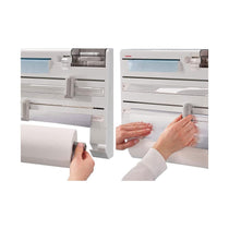 Leifheit Parat Plus Kitchen Roll Holder Wall Mounted For Film Foil & Paper With Cutters - White