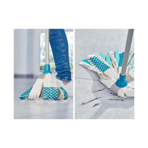 Leifheit Power 3 In 1 Floor Complete Mop & Bucket Set Medium 12 Litres Bucket With Wringer - Turquoise