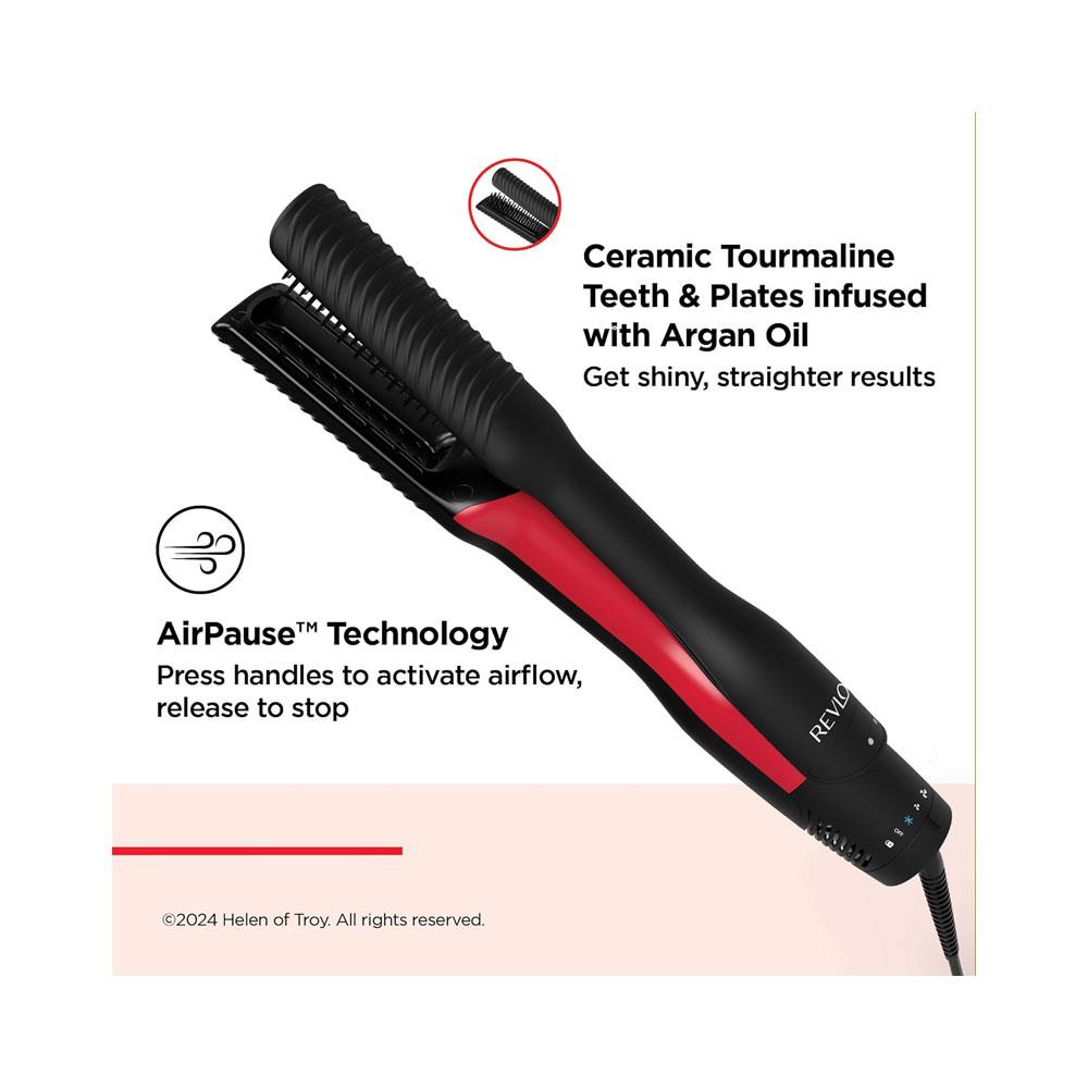 Revlon One-Step Air Straight 2-In-1 Dryer & Straightener - Black