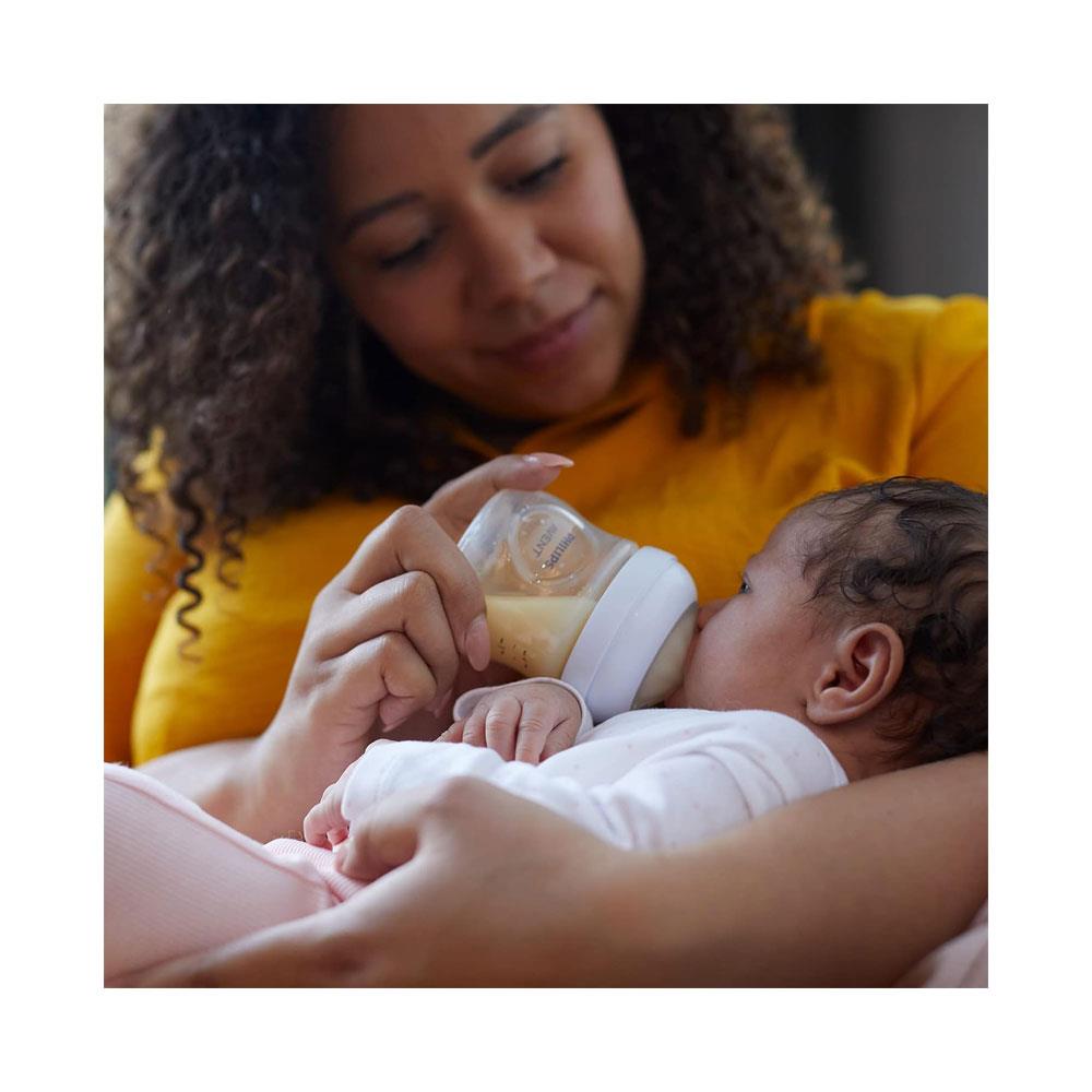 Philips Avent Natural Response 3 Baby Bottle Pure Glass 1 x 120ml & 2 x 240ml Baby Gift Set - Transparent