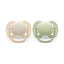 Philips Avent Ultra Soft Baby Soother 0-6 Months 2 Pack - Beige/Pastel Green