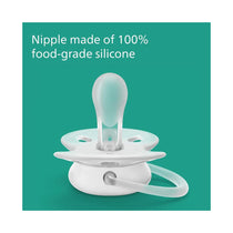 Philips Avent Ultra Soft Baby Soother 0-6 Months 2 Pack - Beige/Pastel Green