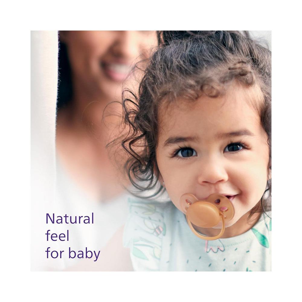 Philips Avent Ultra Soft Baby Soother 6-18 Months 2 Pack - Purple/Orange