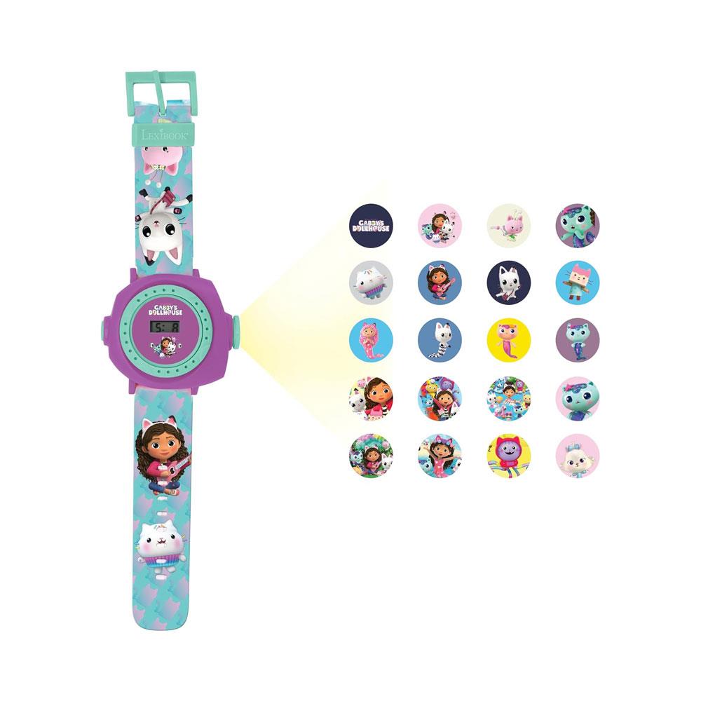 Lexibook Gabby's Dollhouse Children's Projection Watch With 20 Images - Blue/Purple Main image