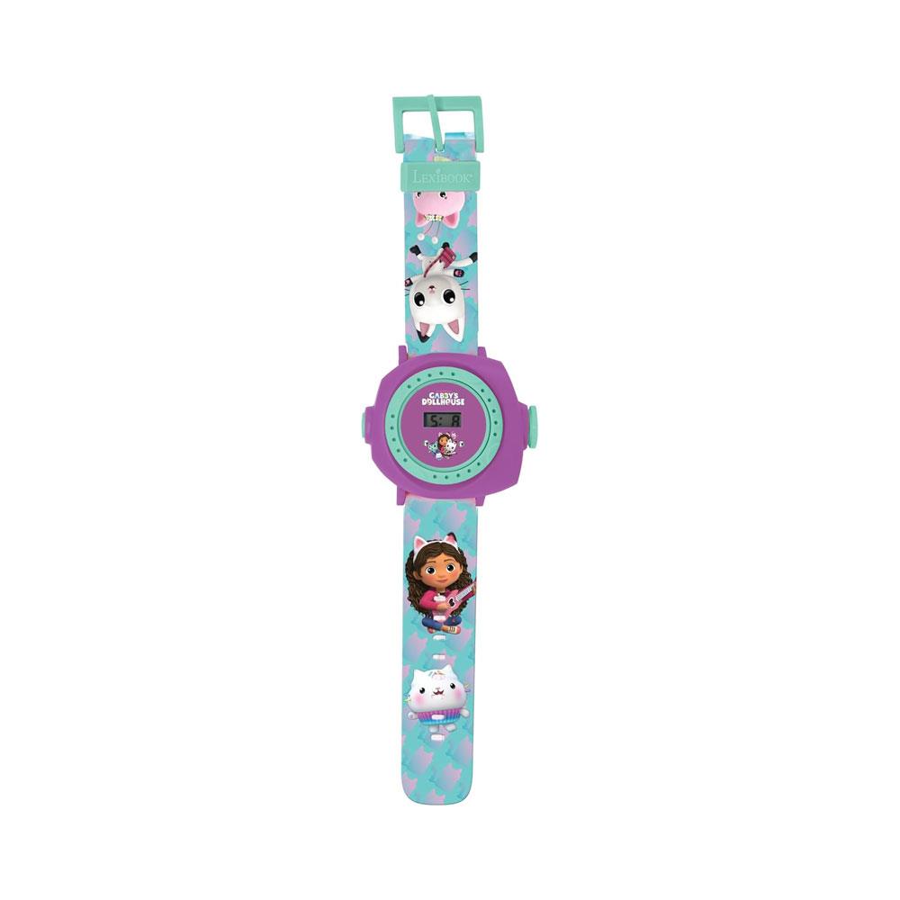 Lexibook Gabby's Dollhouse Children's Projection Watch With 20 Images - Blue/Purple