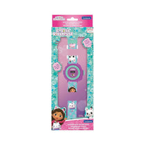 Lexibook Gabby's Dollhouse Children's Projection Watch With 20 Images - Blue/Purple