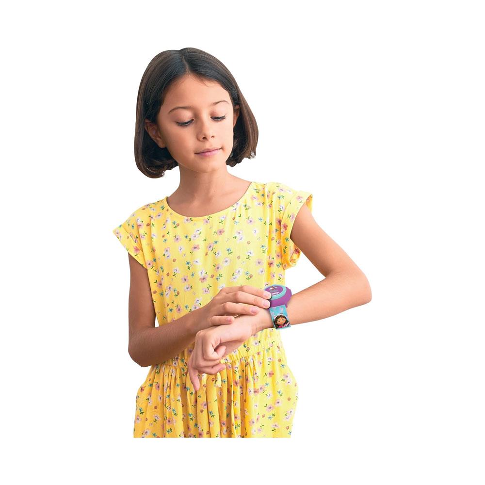 Lexibook Gabby's Dollhouse Children's Projection Watch With 20 Images - Blue/Purple