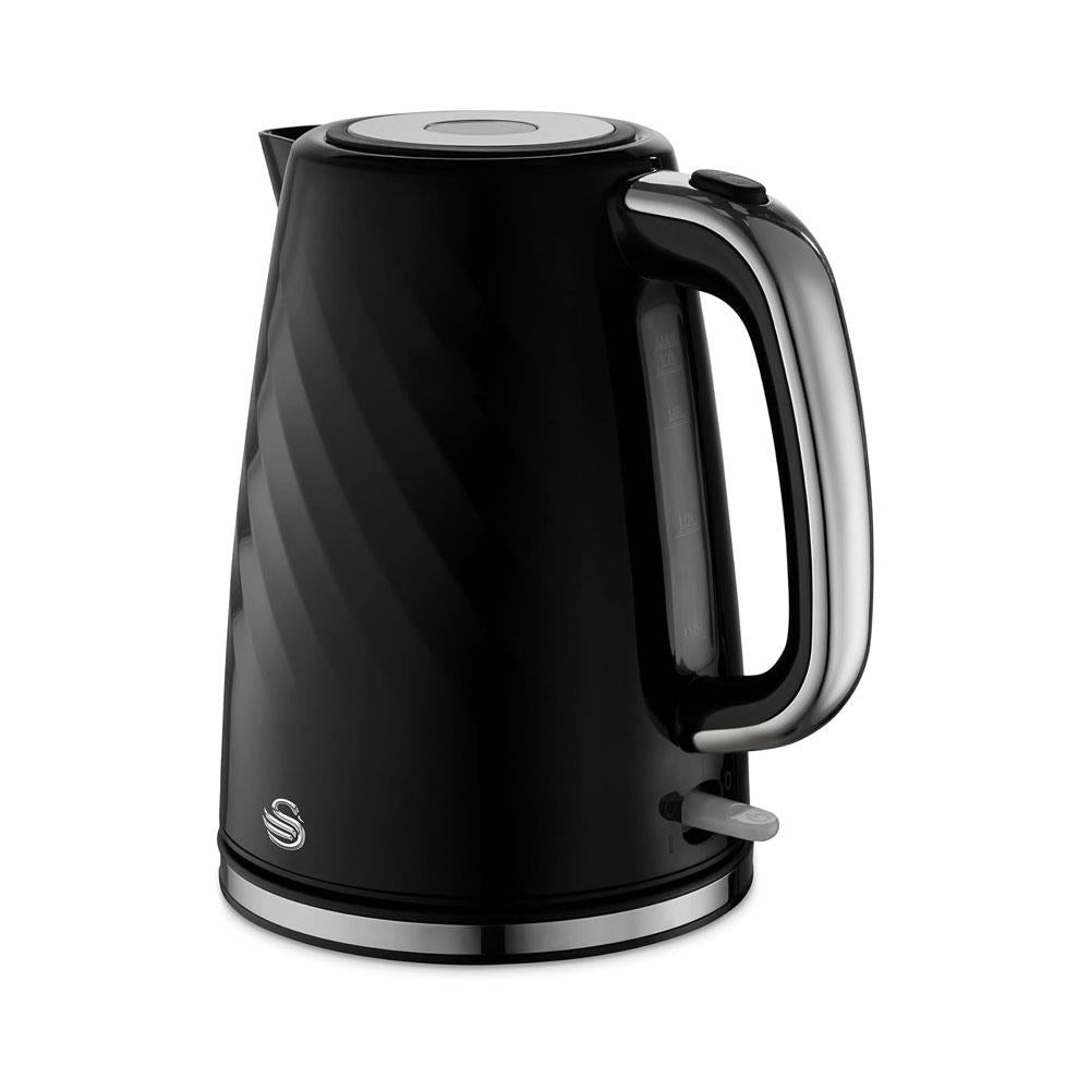 Swan Windsor Rapid Boil Electric Jug Kettle 3000W 1.7 Litres - Black Main image