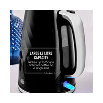 Swan Windsor Rapid Boil Electric Jug Kettle 3000W 1.7 Litres - Black