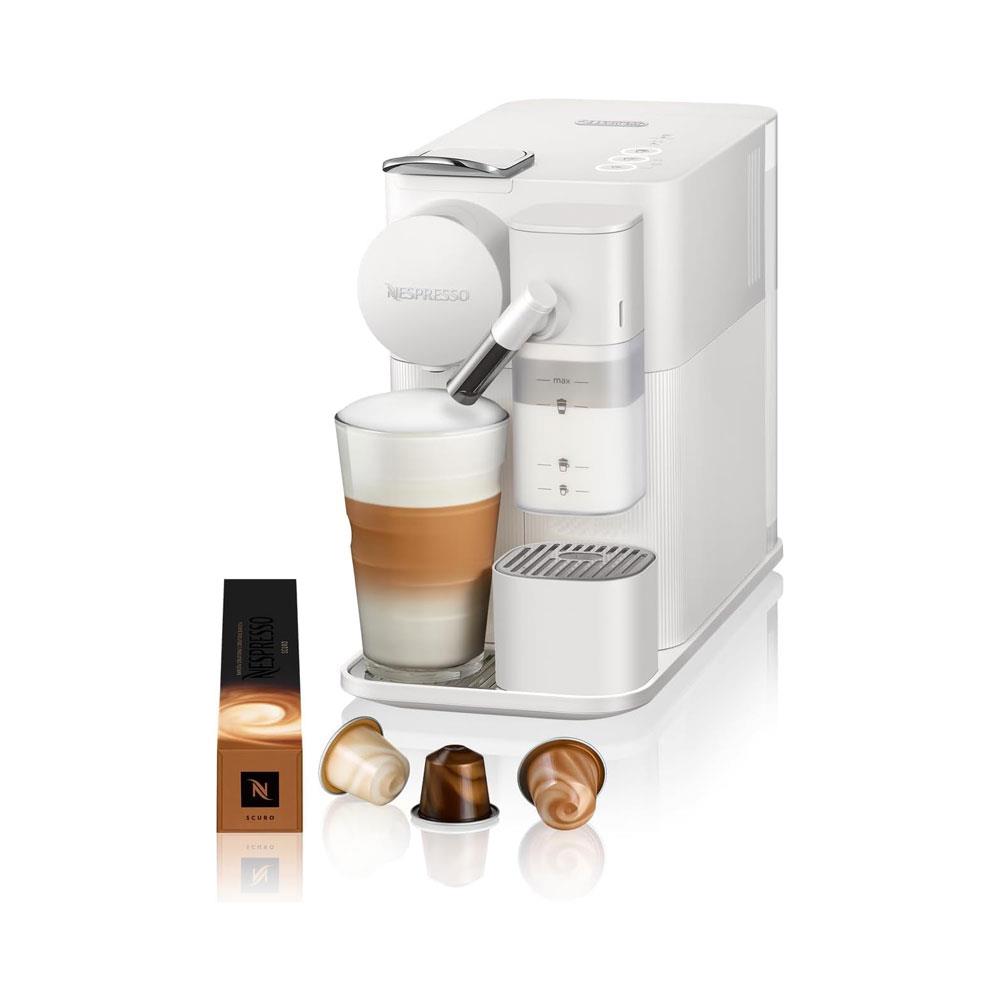 Delonghi Nespresso Latissima One Pod Coffee Machine With Milk Frother 1450W 1 Litres - White Main image