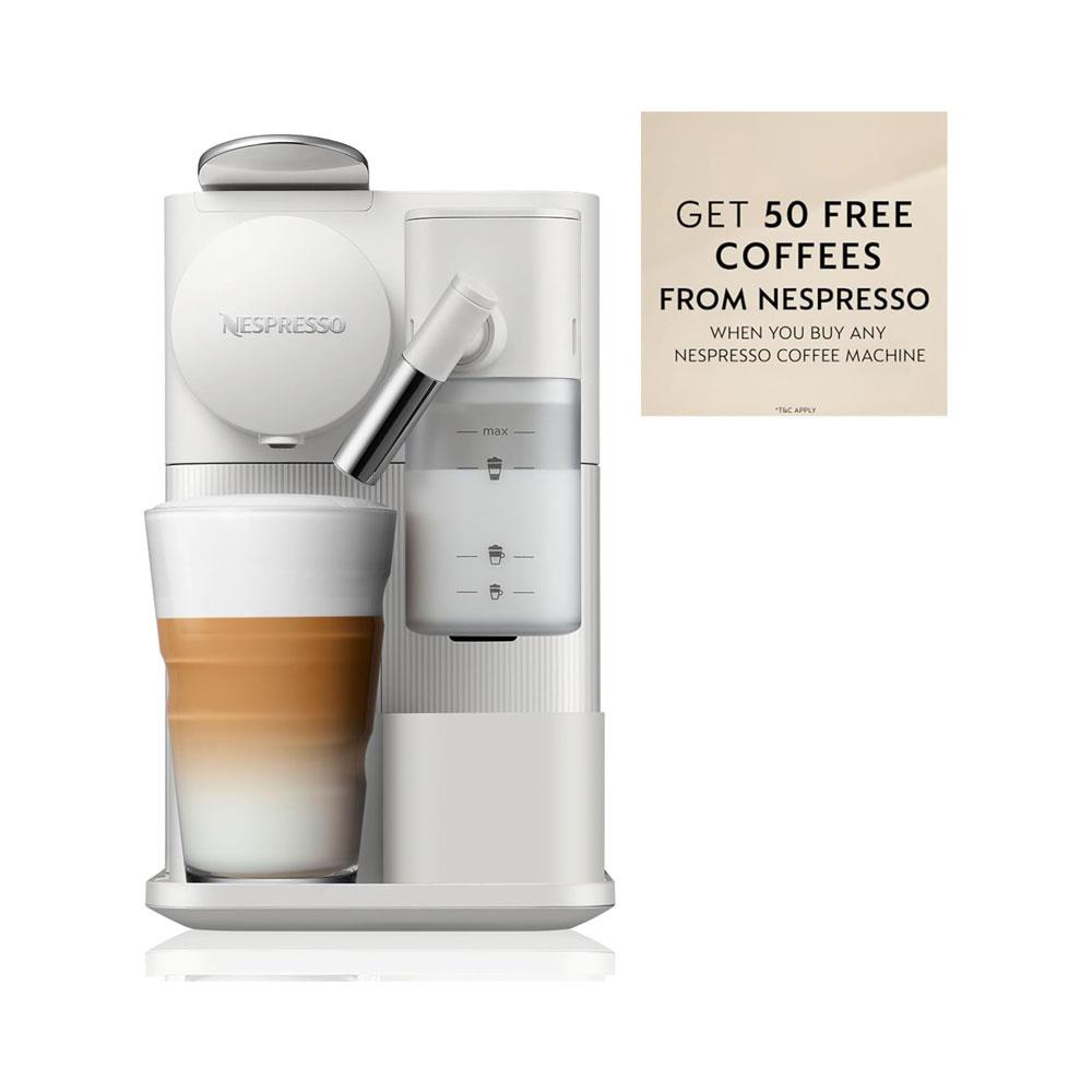 Delonghi Nespresso Latissima One Pod Coffee Machine With Milk Frother 1450W 1 Litres - White Secondary image